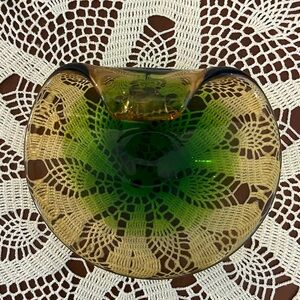 Mid-Century swirling Morano‎ Sommerso glass dish